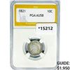 Image 1 : 1821 Capped Bust Dime PGA AU58