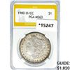 Image 1 : 1900-O/CC Morgan Silver Dollar PGA MS63