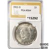 Image 1 : 1922-D Silver Peace Dollar PGA MS64
