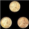 Image 1 : (3) Wheat Cents (1909, 1918, 1921) UNCIRCULATED