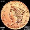 Image 1 : 1818 Coronet Head Large Cent CHOICE BU RD