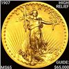 Image 1 : 1907 HR $20 Gold Double Eagle GEM BU