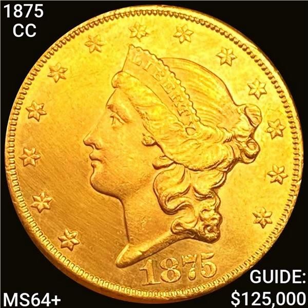 1875-CC $20 Gold Double Eagle CHOICE BU +