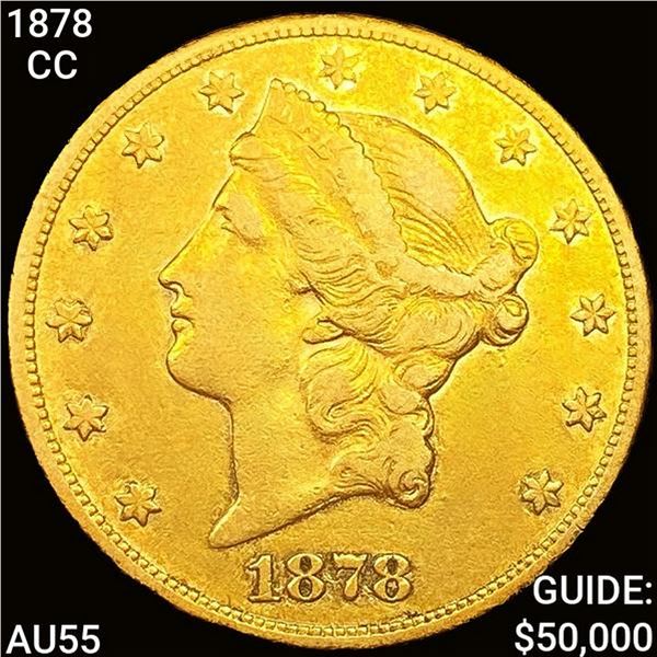 1878-CC $20 Gold Double Eagle HIGH GRADE