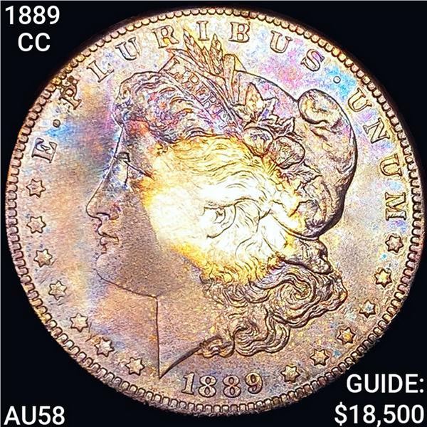 1889-CC Morgan Silver Dollar CHOICE AU