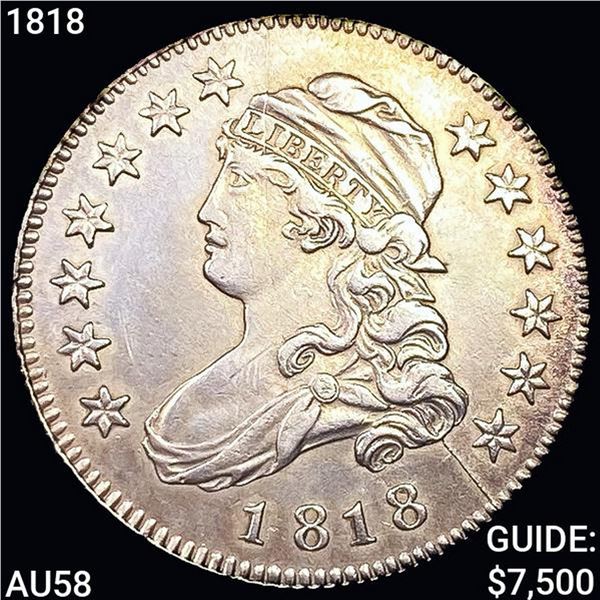 1818 Capped Bust Quarter CHOICE AU