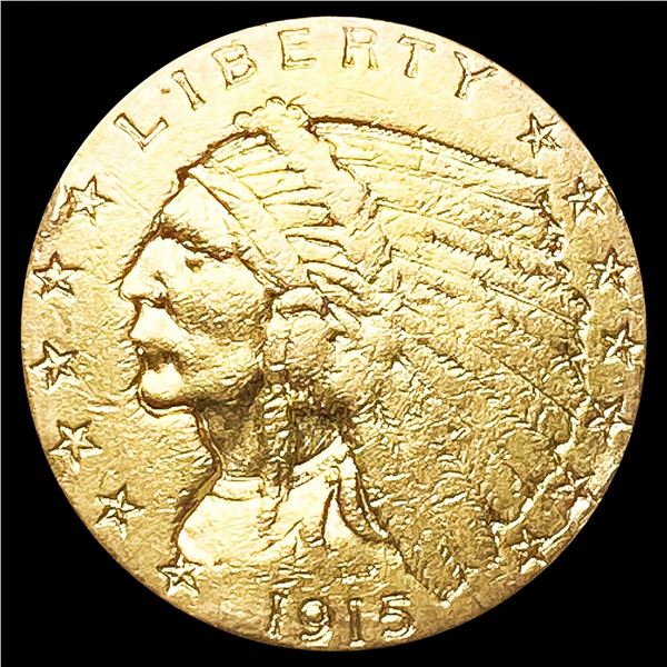 1915 $2.50 Gold Quarter Eagle CLOSE UNC