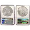 Image 2 : 2017, 2013 (2) American Silver Eagle NGC MS70