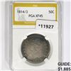 Image 1 : 1814/3 Capped Bust Half Dollar PGA XF45