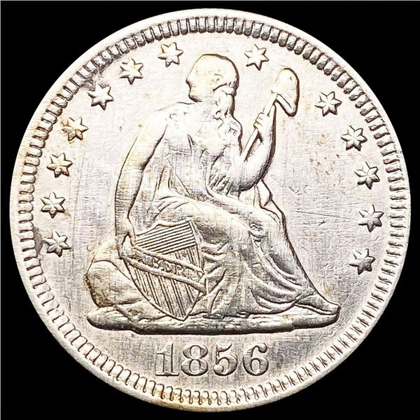 1856 Seated Liberty Quarter NEARLY UNCIRCULATED