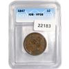 Image 1 : 1847 Large Cent ICG VF35