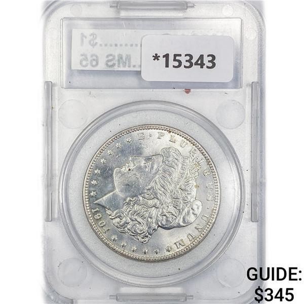 1904-O Morgan Silver Dollar MS65