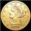 Image 1 : 1879-S $5 Gold Half Eagle NICELY CIRCULATED
