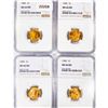 Image 1 : 1940 Set (4) Wheat Cent NGC MS66 RD