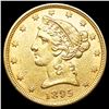 Image 1 : 1895 $5 Gold Half Eagle UNCIRCULATED