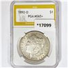 Image 1 : 1892-O Morgan Silver Dollar PGA MS65+