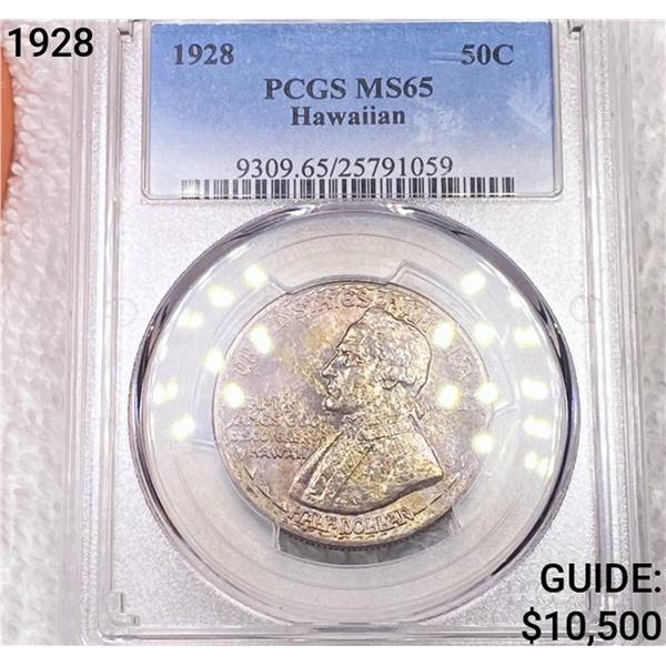1928 Hawaiian Half Dollar PCGS MS65