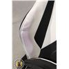 Image 4 : ADJUSTABLE BLACK AND WHITE GAMING CHAIR