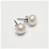 Image 3 : SILVER FRESH WATER PEARL EARRINGS