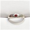 Image 1 : SILVER GARNET RING