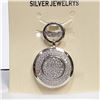 Image 1 : SILVER CUBIC ZIRCONIA PENDANT