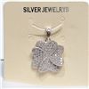 SILVER CUBIC ZIRCONIA  PENDANT