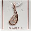 Image 1 : SILVER CUBIC ZIRCONIA PENDANT