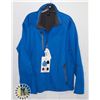 Image 1 : MEN'S BONDED FLEECE JACKET, OLYMPIC BLUE, LARGE