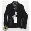 Image 1 : WOMEN'S LINED MICRO FLEECE JACKET, BLACK/GREY, MED