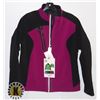 Image 1 : NEW WOMENS TERRAIN COLOUR BLOCK SOFT SHELL JACKET, SIZE MEDIUM