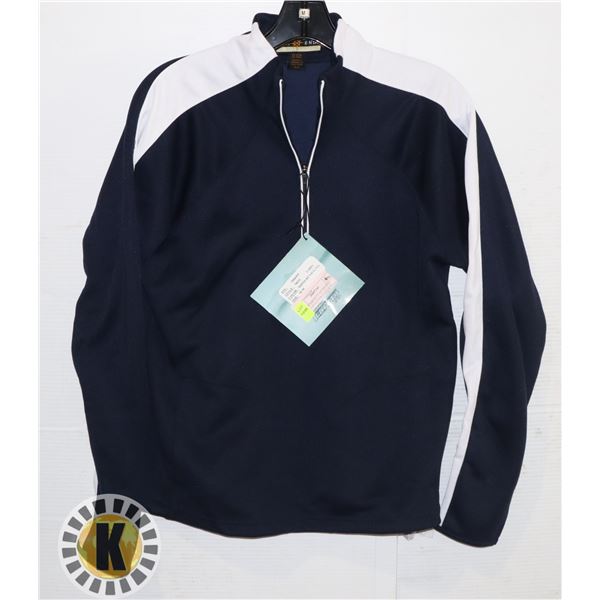 NEW WOMENS 1/2 ZIP TECHNO SERIES PULLOVER NAVY/WHITE