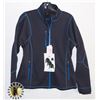 NEW WOMENS TEXTURED BONDED FLEECE JACKET