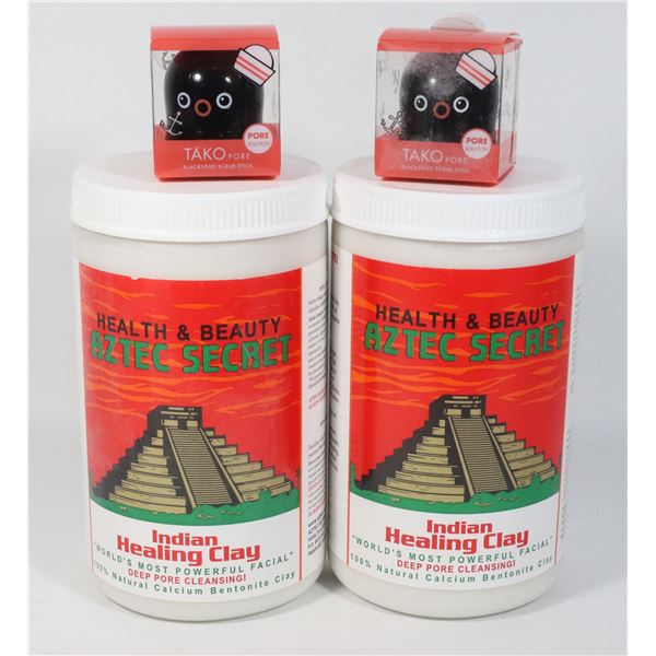 2 AZTEC SECRET 2LB INDIAN HEALING CLAY &TAKO PORE