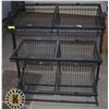 Image 1 : 6 SHELF METAL STORAGE RACK WITH WHEELS