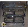 Image 1 : 6 SHELF METAL STORAGE RACK WITH WHEELS