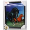 Image 1 : 3D HORSE WALL ART (16.5"X12.5")