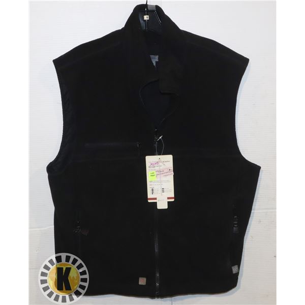 MEN'S ALPINE FLEECE VEST, BLACK MEDIUM