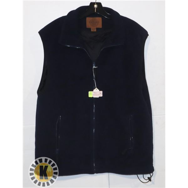 CANADA SPORTSWEAR MEN'S LINED FLEECE VEST NAVY L