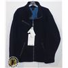 Image 1 : MEN'S NE BONDED JAQUARD FLEECE JACKET NAVY/BLUE XL
