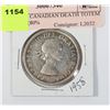 Image 2 : 1858-1958 CANADIAN DEATH TOTEM DOLLAR (80%