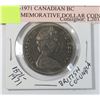 Image 2 : 1871-1971 CANADIAN BC COMMEMORATIVE DOLLAR COIN