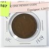 Image 2 : 1929 UK ONE PENNY COIN