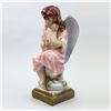Image 5 : VINTAGE SAD LITTLE ANGEL GIRL CHALKWARE STATUE