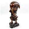 Image 1 : VINTAGE ASIAN MAN WITH LARGE FISH WOOD CARVING