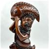 Image 2 : VINTAGE ASIAN MAN WITH LARGE FISH WOOD CARVING