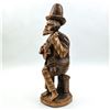 Image 2 : VINTAGE 16” FOLK ART WOOD CARVING - MAN & GUITAR
