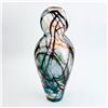 Image 1 : BEAUTIFUL LARGE 16.5” MULTI-COLOR ART GLASS VASE