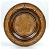 Image 1 : VINTAGE HAND CRAFTED FLORAL PLATE WOOD CARVING