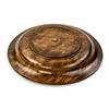 Image 4 : VINTAGE HAND CRAFTED FLORAL PLATE WOOD CARVING