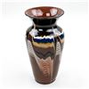 Image 1 : BULGARIAN REDWARE TROYAN FOLK ART POTTERY VASE